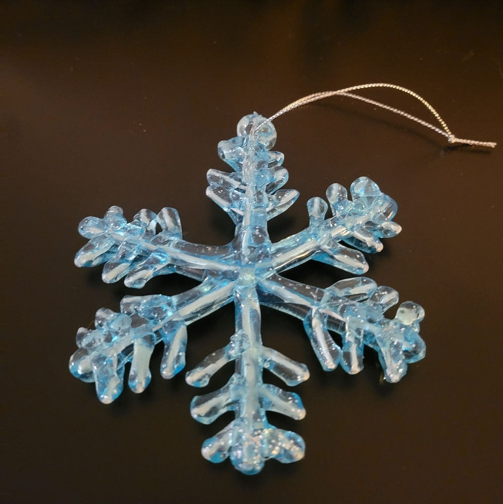 Blue Snowflake Ornament